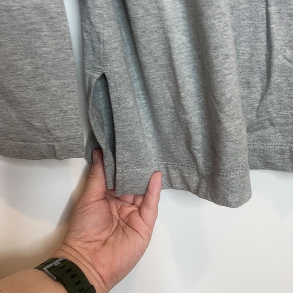 Zenergy by Chicos Gray Top Chico Size 2 L Large 12 - Picture 4 of 7